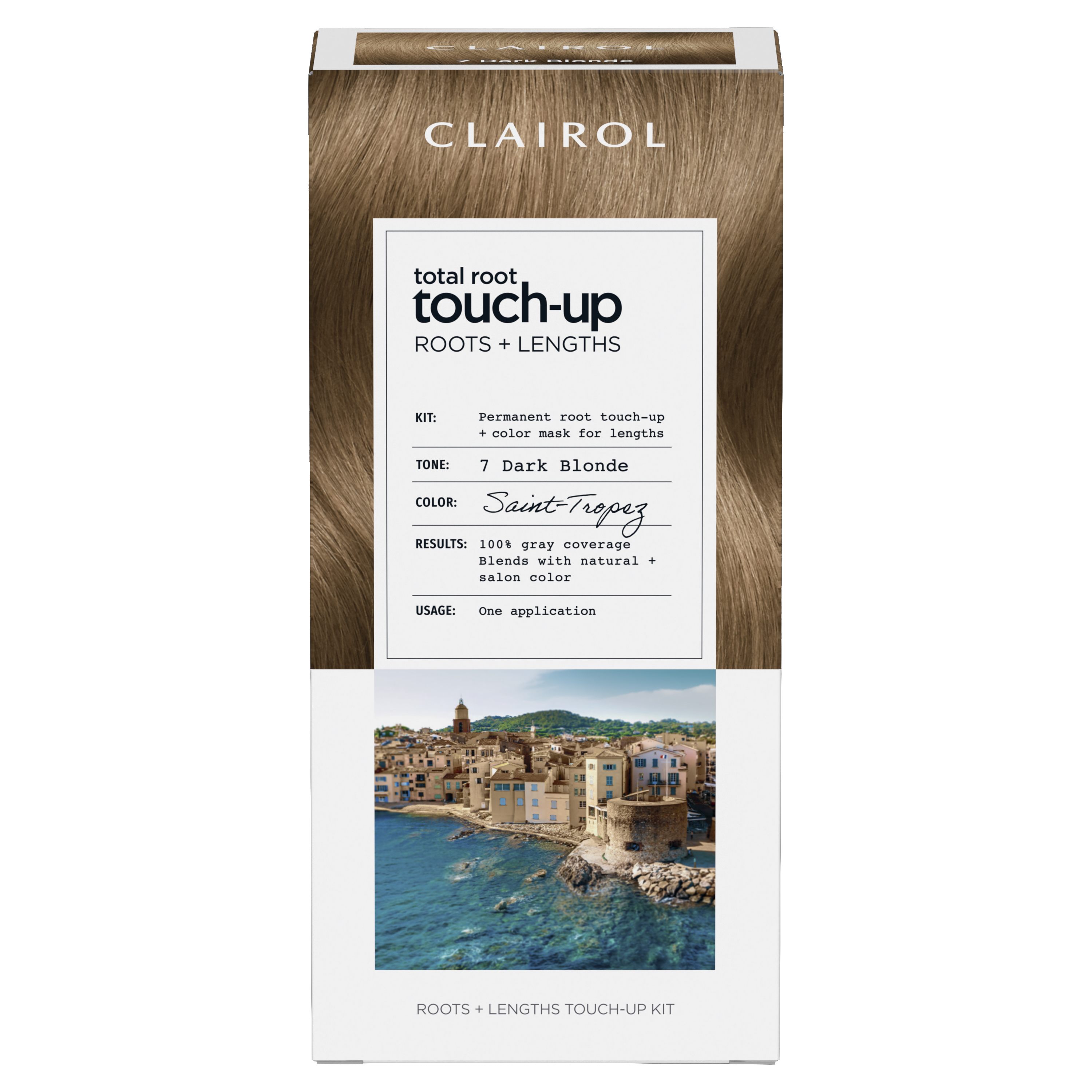 Total Root Touch Up, 7 Dark Blonde - Saint-Tropez | Clairol US