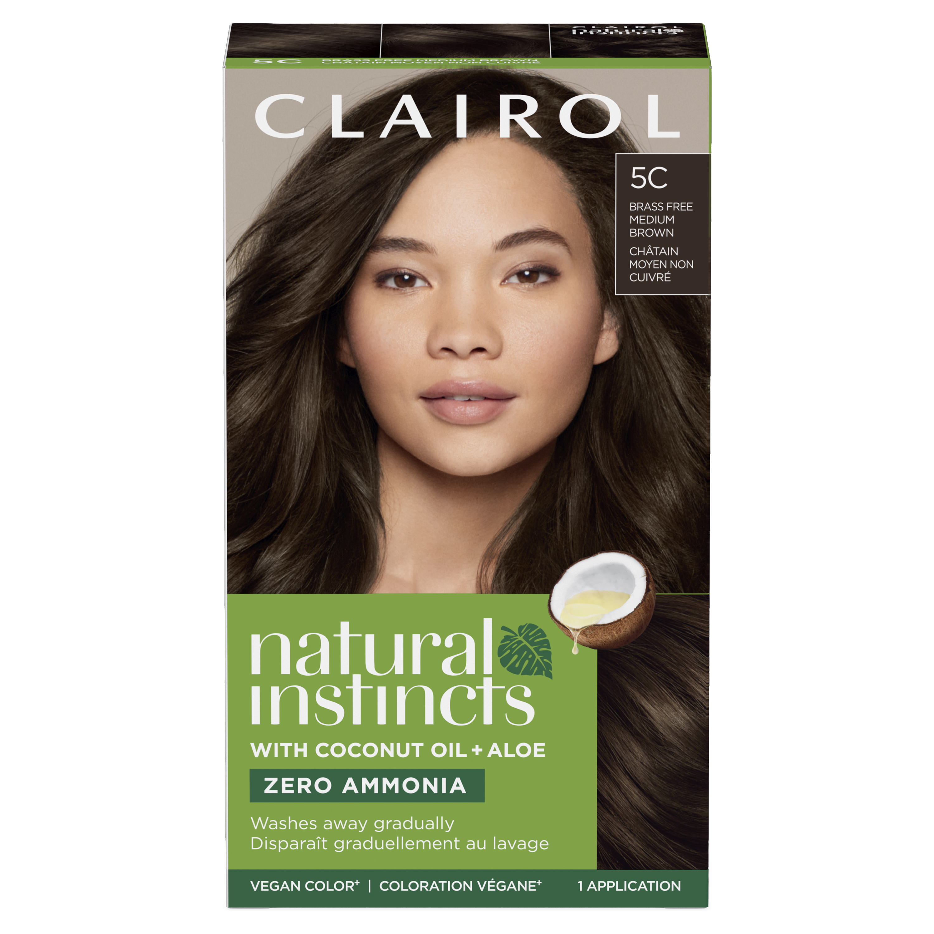 Natural Instincts Vegan Hair Dye 5C Brass Free Medium Brown
