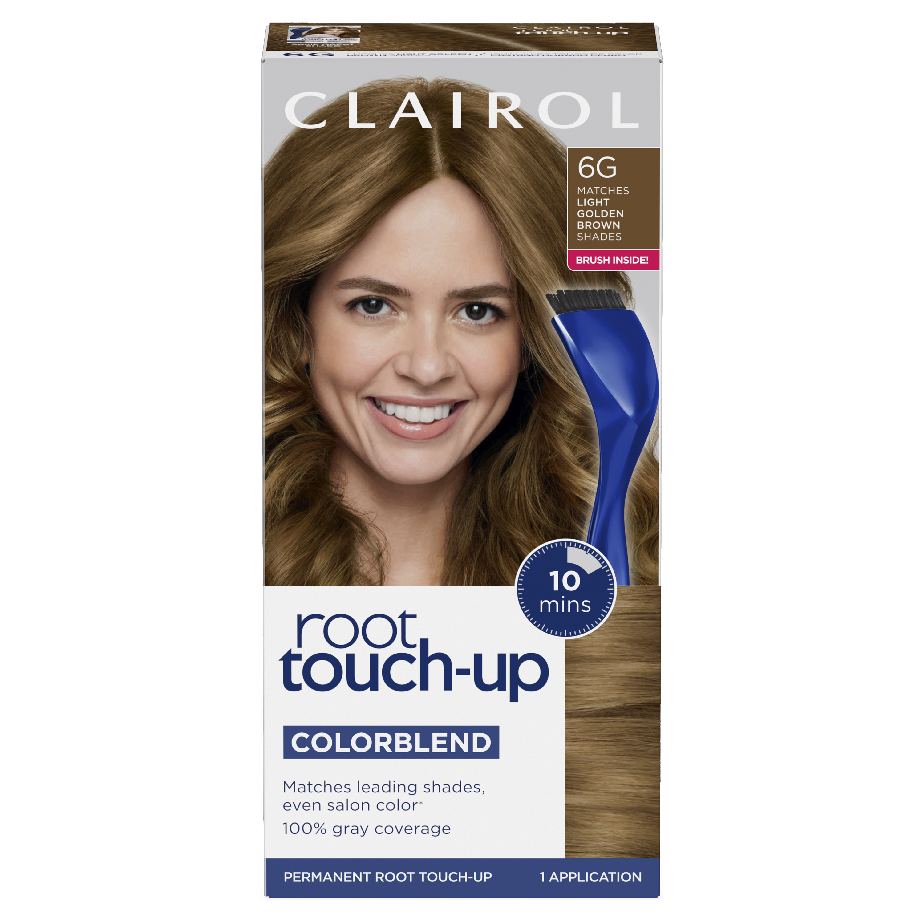 Dark Roots Light Golden Brown WigC110 Clairol Permanent Root Touch-Up, 6G Light Golden Brown, 1  main image 3