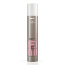 Wella EIMI Misitify Me Strong packshot - a silver bottle with a white lid and Pink EIMI logo.