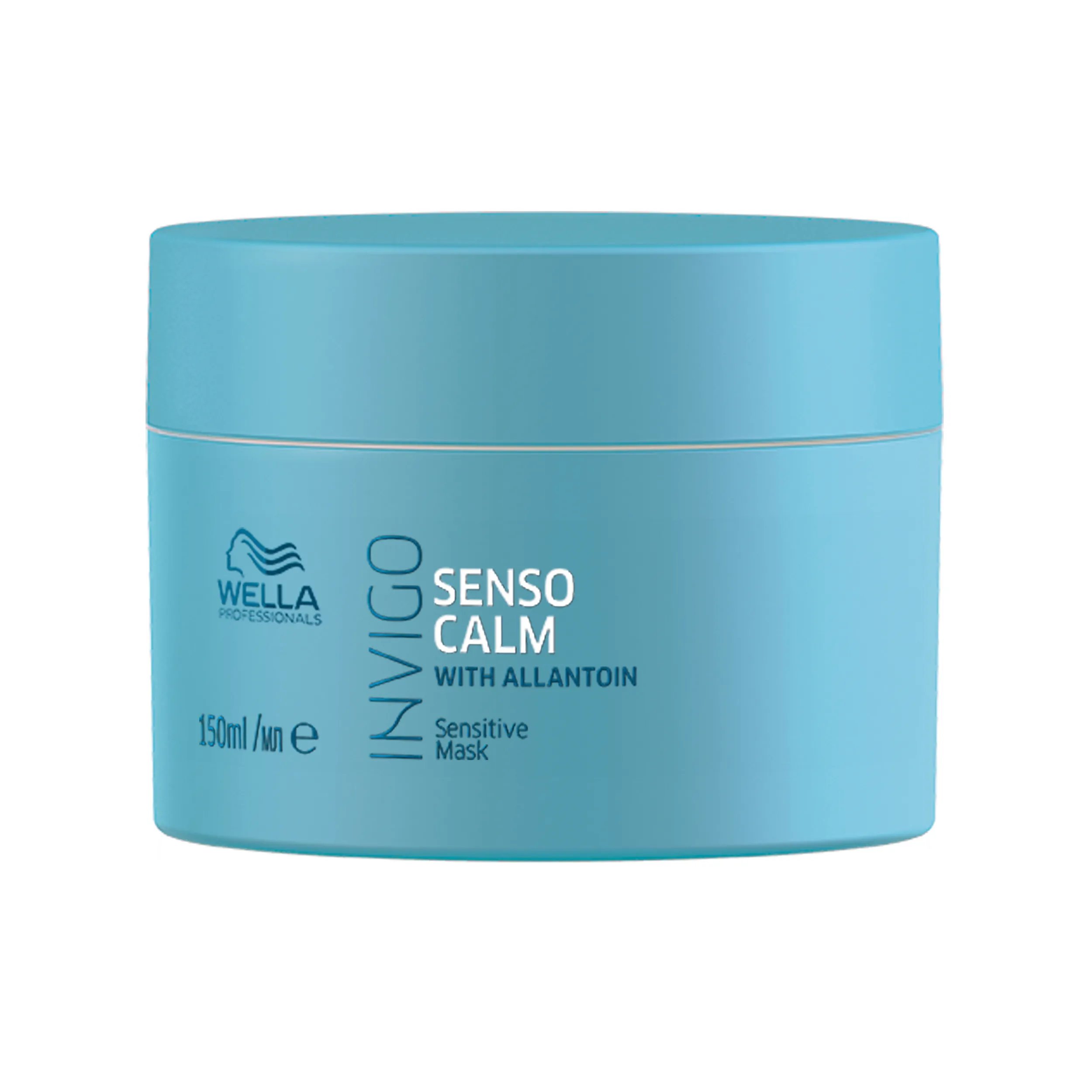 Packshot of Invigo Balance Senso Calm Sensitive Mask blue tube with Invigo logo.