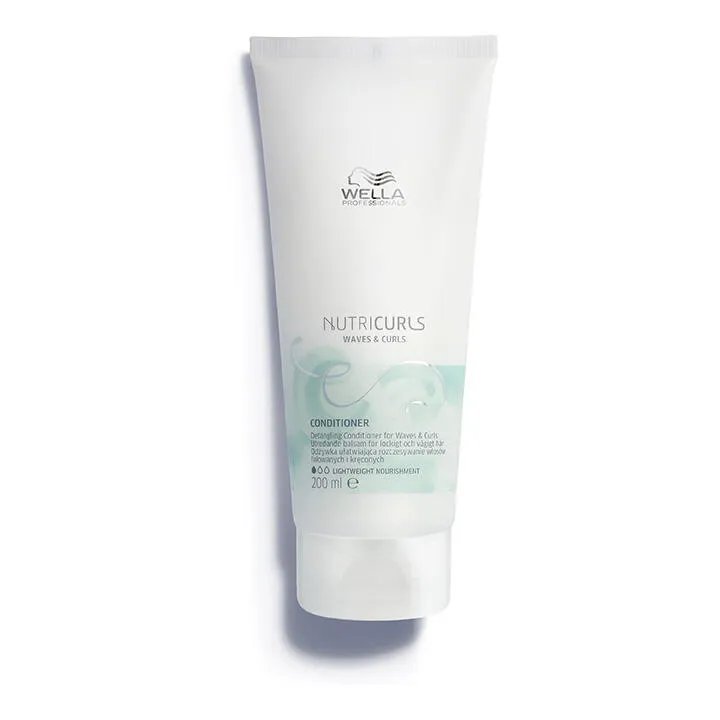 Tube of Wella Professionals NutriCurls Waves & Curls Conditioner.