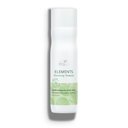 Packshot of Wella Professionals Elements Renewing Shampoo - a white bottle with green font and silver Wella logo.