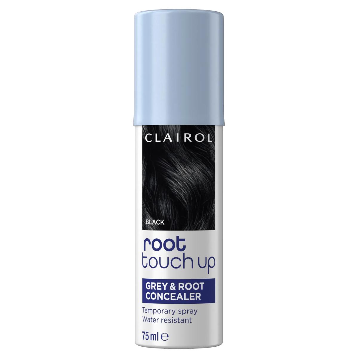 Root Touch-Up Temporary Grey & Root Concealer Spray Black | Clairol GB