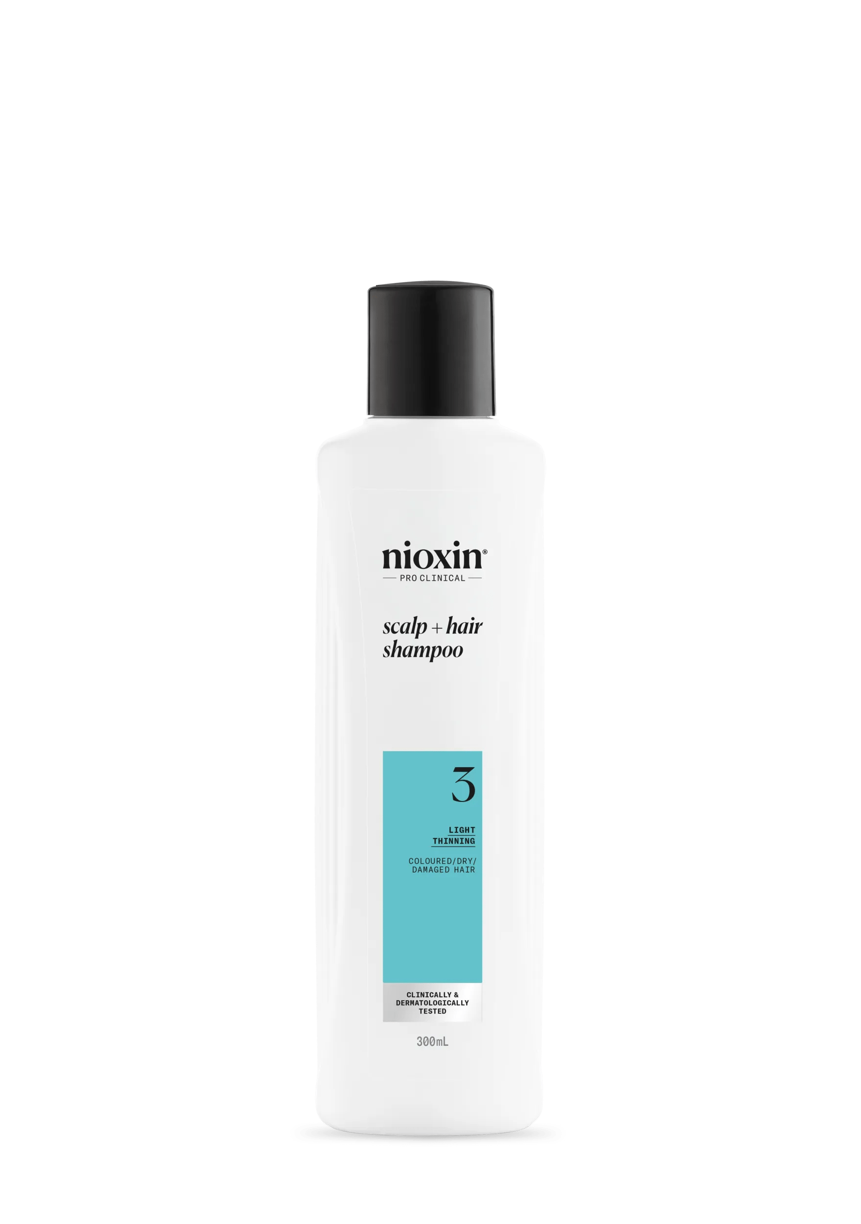 Nioxin System 3 Shampoo bottle against white background