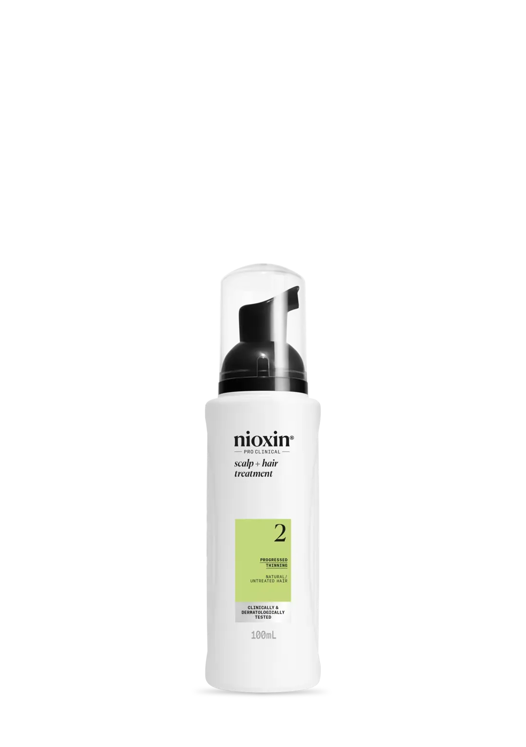 Nioxin System 2 Scalp and Hair Thickening Treatment against white background