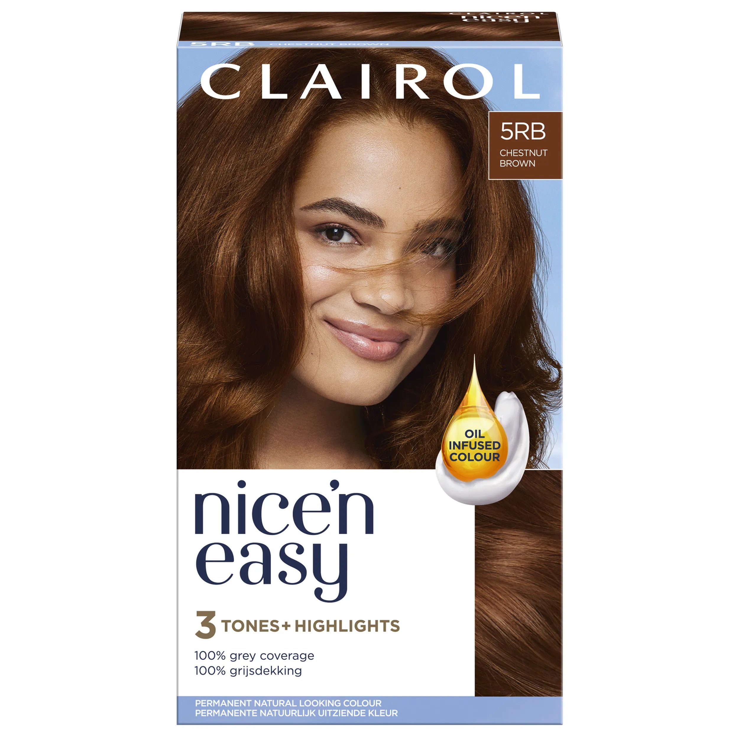 Clairol Nice'n Easy kestoväri, 5RB Medium Reddish Brown