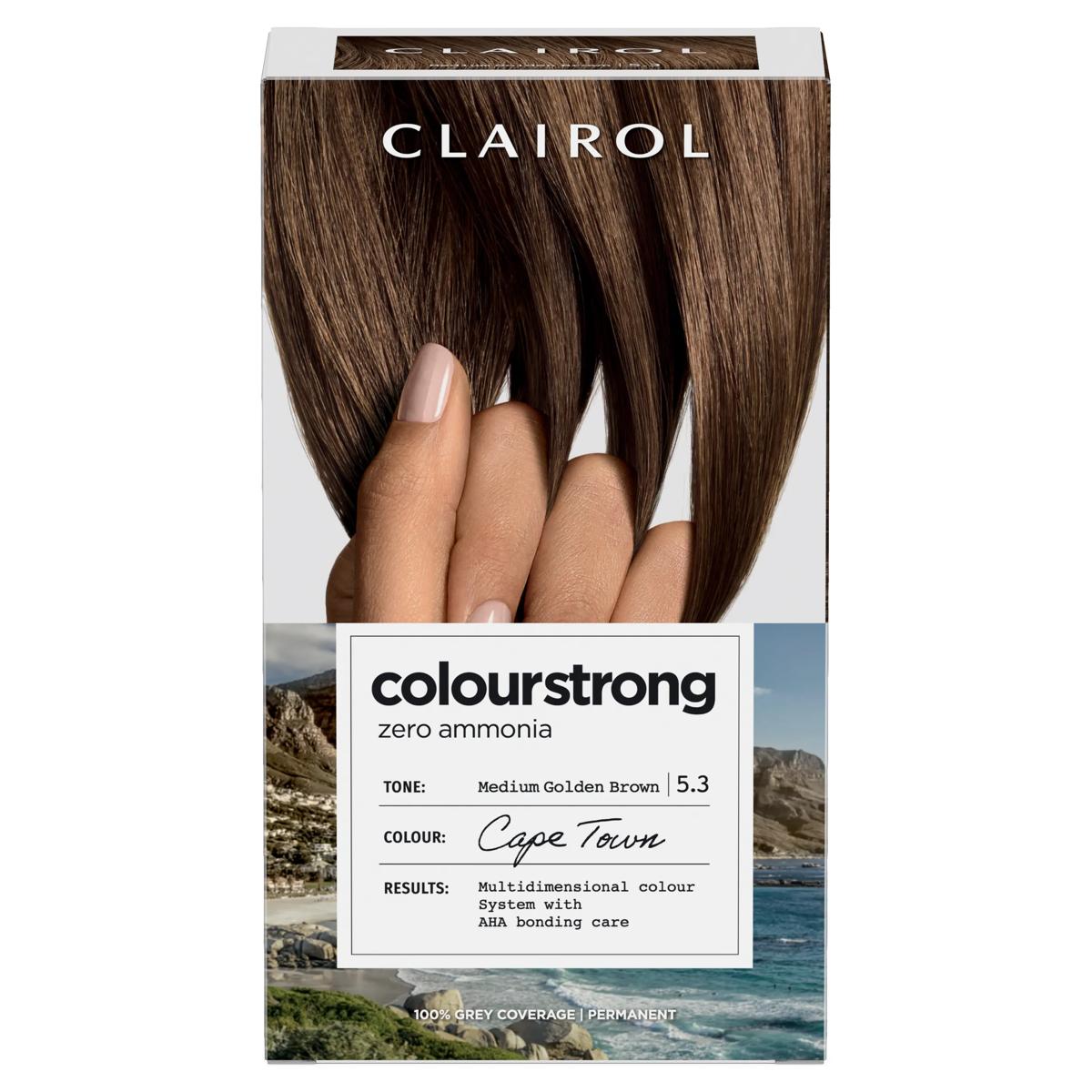 Clairol ColourStrong Permanent Zero Ammonia Hair Dye, 5.3 Medium Golden