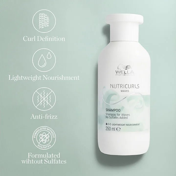 Wella NutriCurls Waves Shampoo for curl definition.