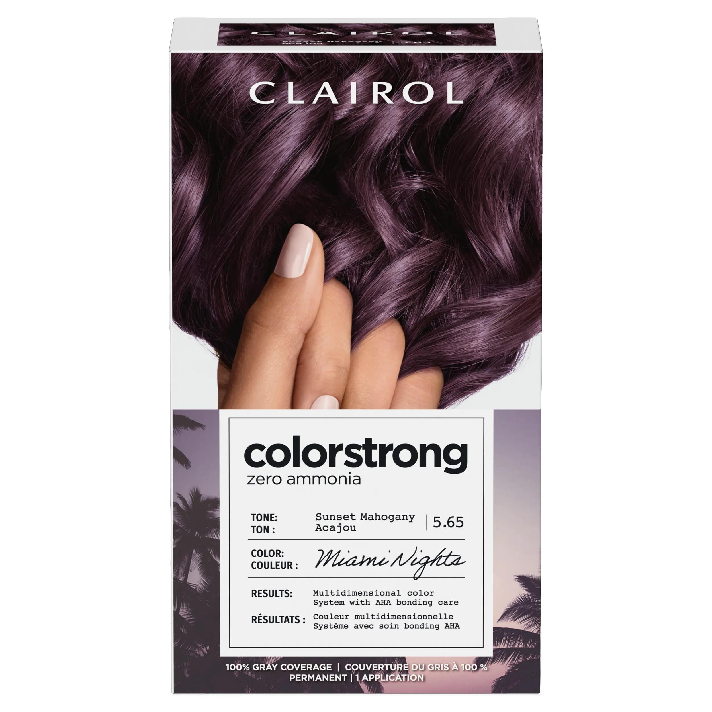 ジュン your choice ラキドロ サウンドウェーブ ColorStrong Zero Ammonia Hair Dye, 5.65 Sunset Mahogany | Clairol US