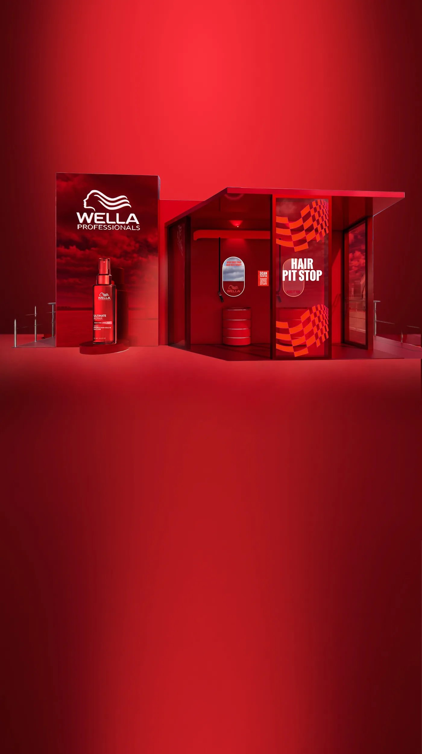 Red Formula 1 Academy race car on track, symbolising the partnership between F1 Academy and Wella Professionals.