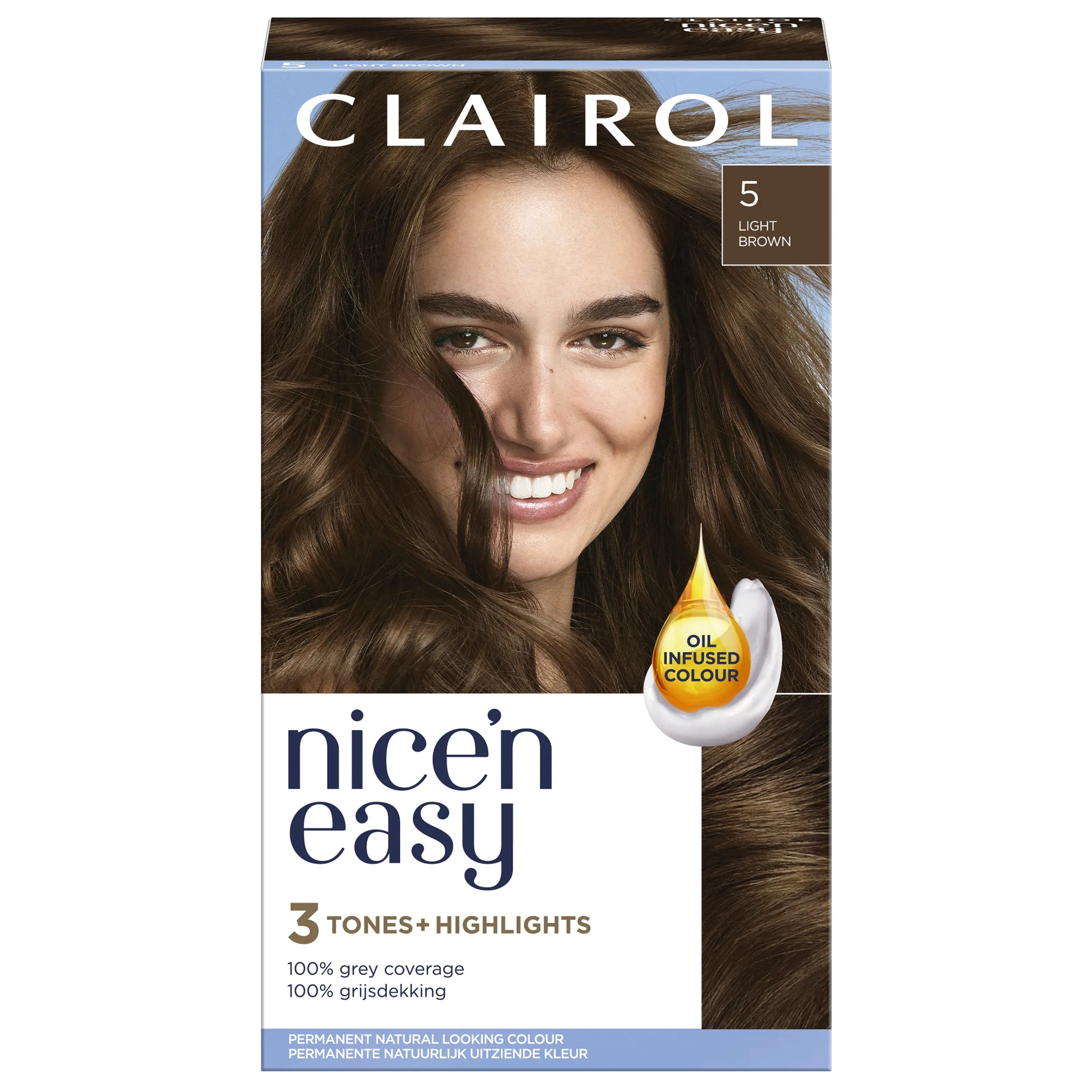 Clairol Nice'n Easy kestoväri, 5 Medium Brown