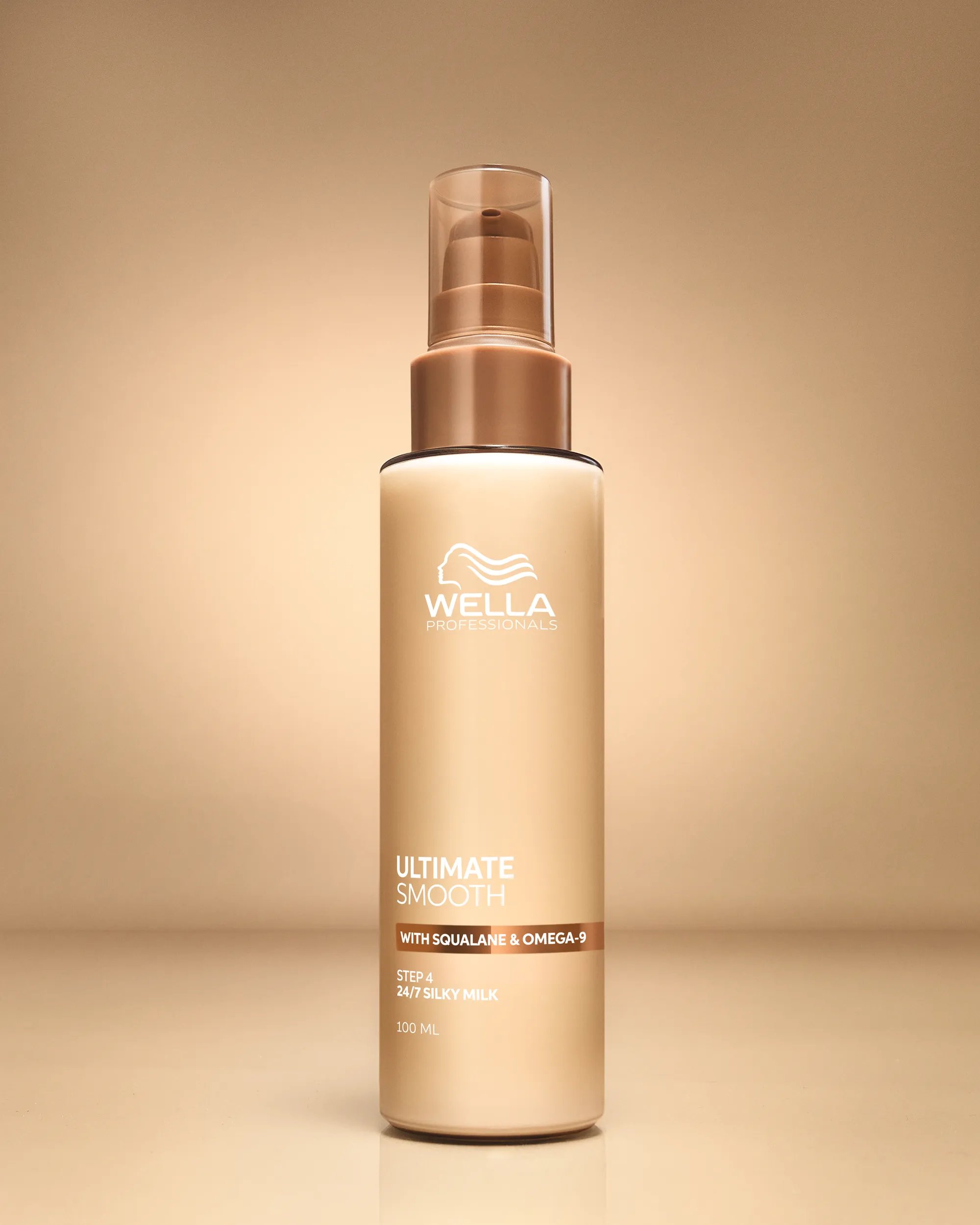 Bote de Wella Professionals ULTIMATE SMOOTH 24/7 Silky Milk.


