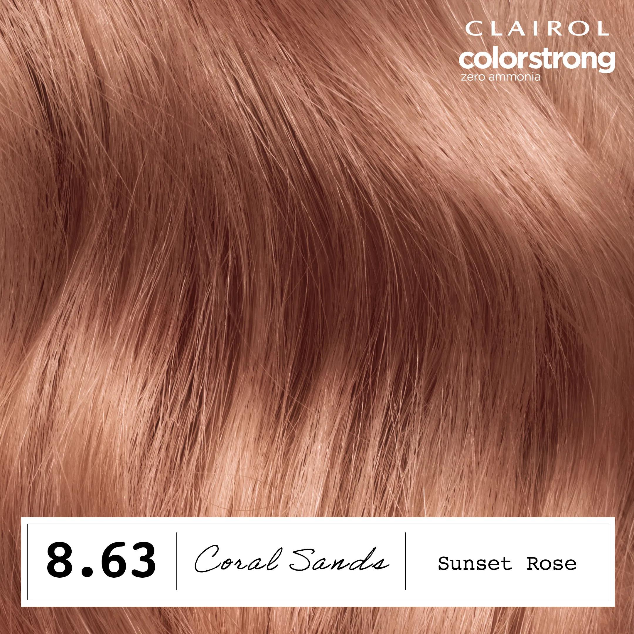 ColorStrong Zero Ammonia Hair Dye, 8.63 Sunset Rose | Clairol US