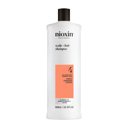 Nioxin System 4 shampoo bottle against white background