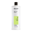 Nioxin System 2 shampoo bottle against white background