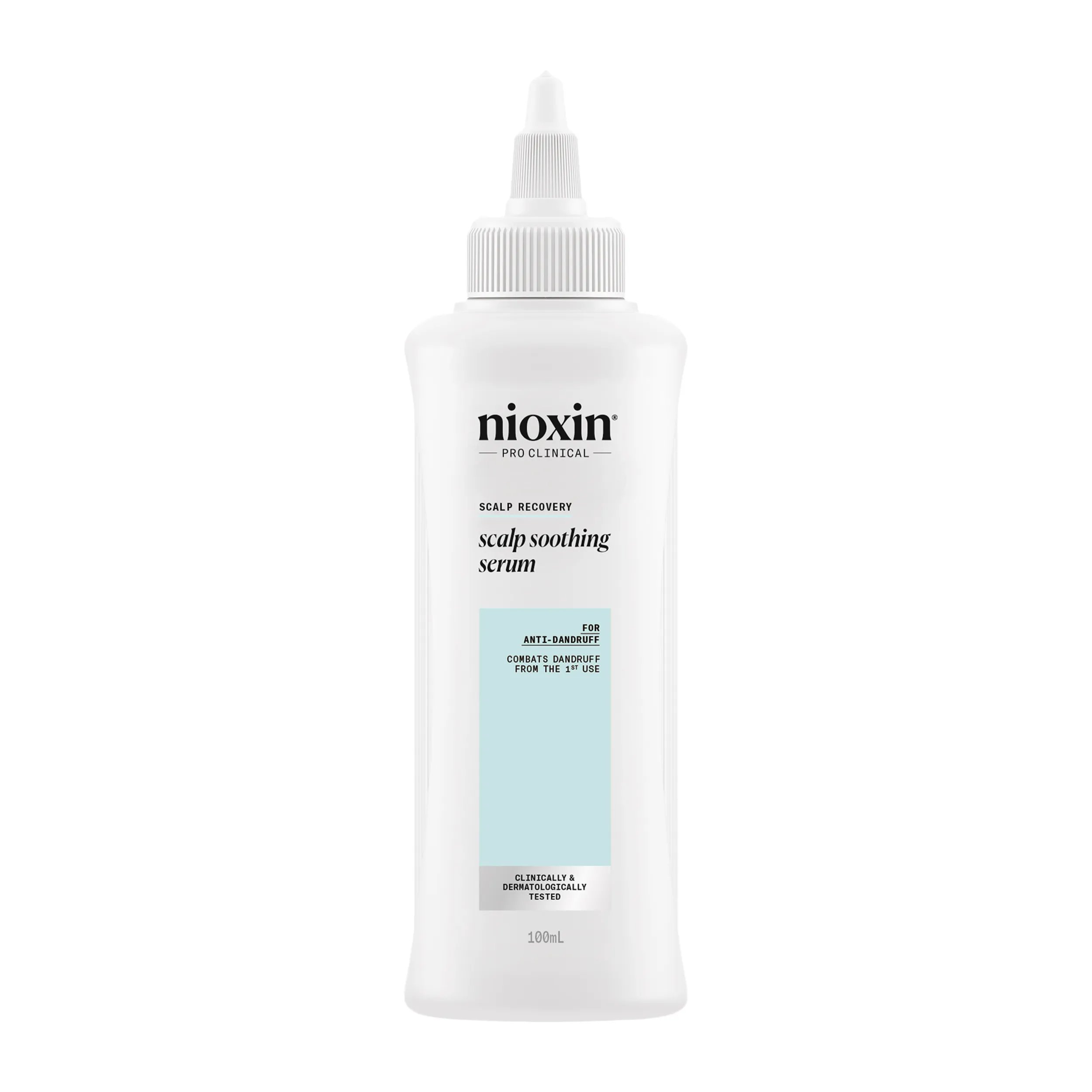 Nioxin Scalp Soothing Serum bottle against white background