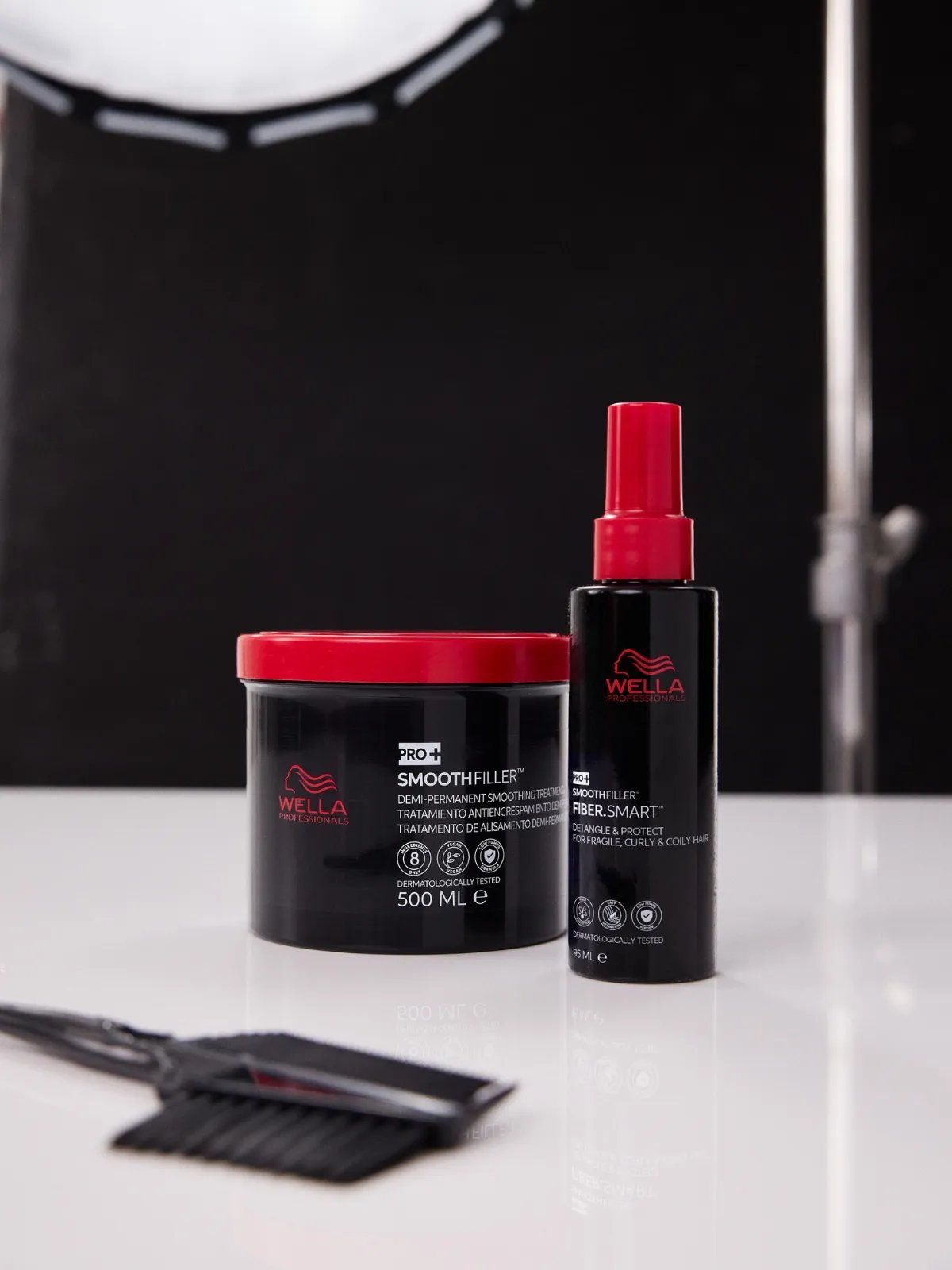 Smoothfiller products in the salon.