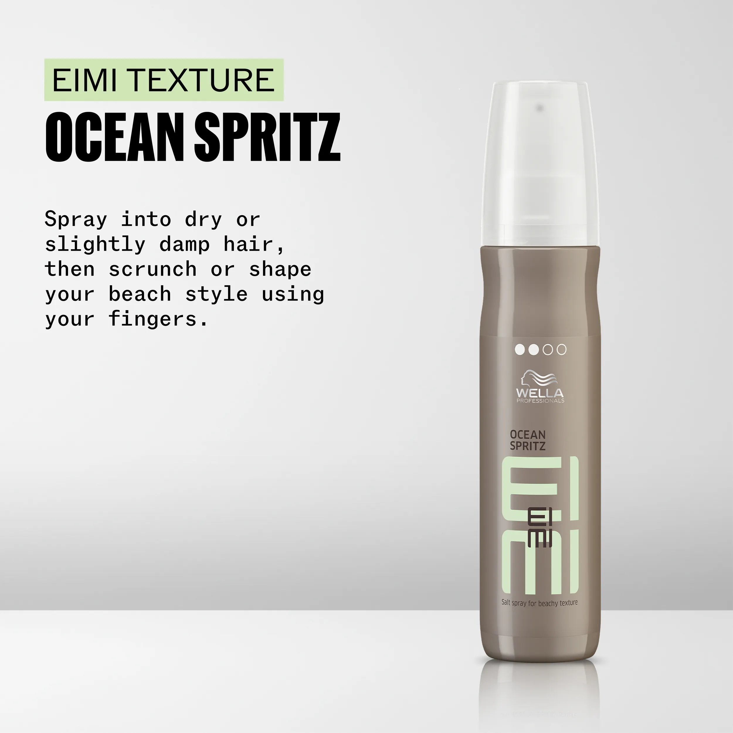 Image showing Wella EIMI Ocean Spritz and instructions.