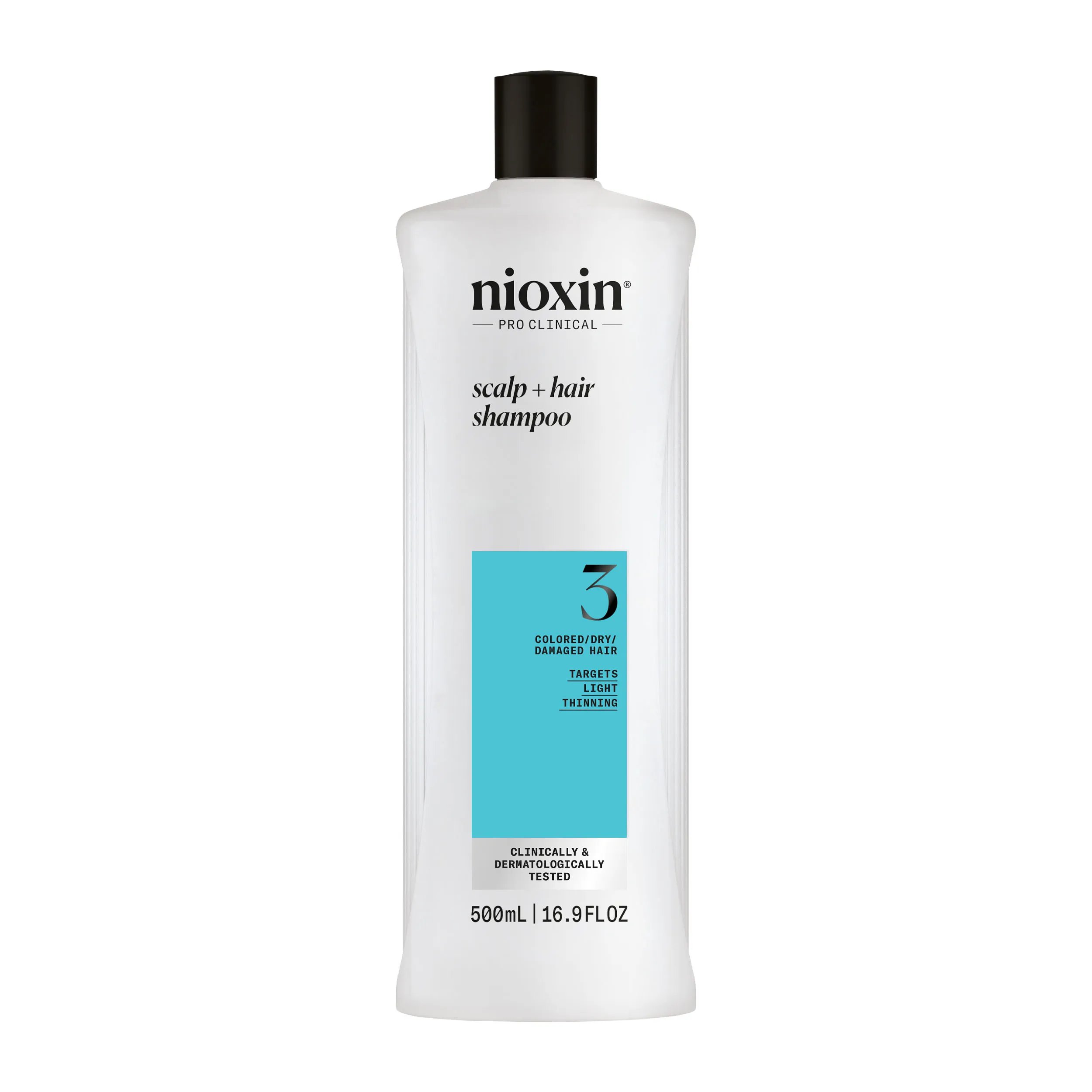 Nioxin System 3 Shampoo bottle against white background
