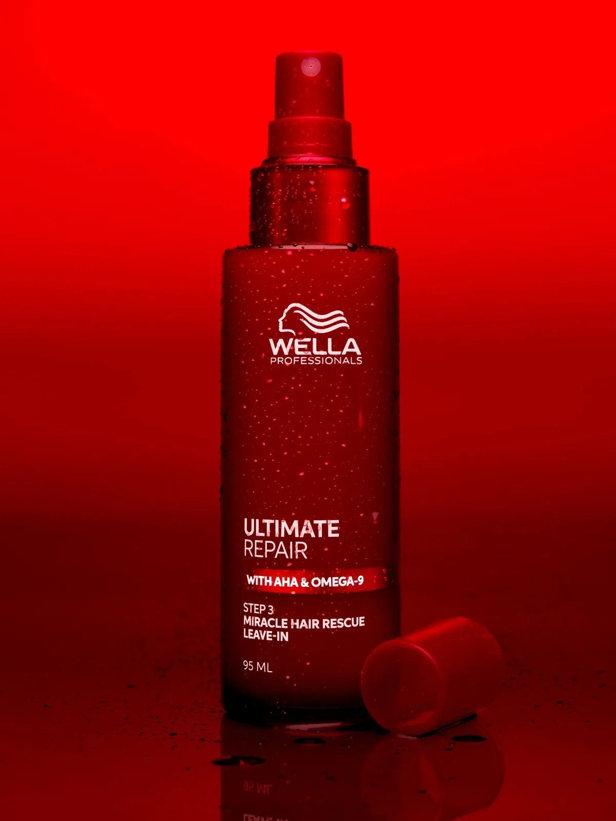 ULTIMATE REPAIR Miracle Hair Rescue against a red backdrop.