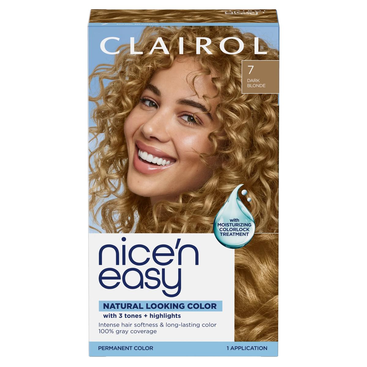 Nice'n Easy Permanent Hair Dye, 7 Dark Blonde | Clairol US
