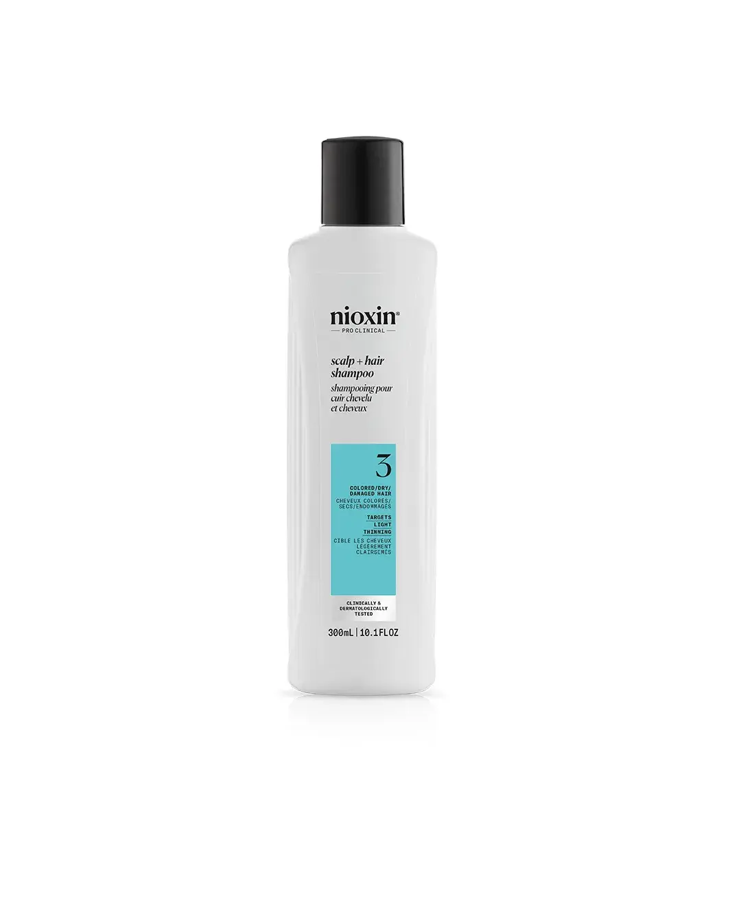 Nioxin System 3 Shampoo bottle against white background