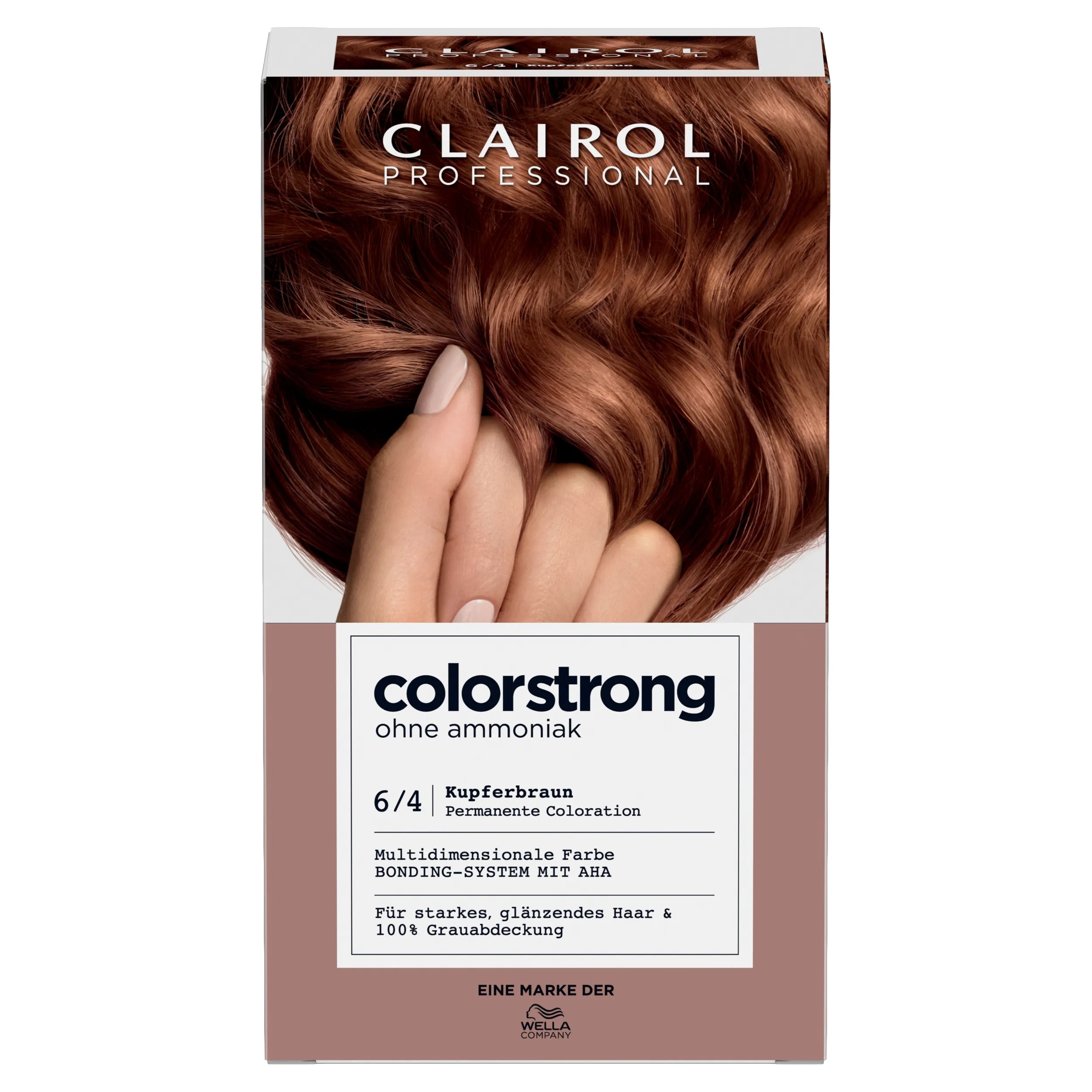 Clairol Professional colorstrong Permanente Haarfarbe 6/4 Kupferbraun, 1 Kit