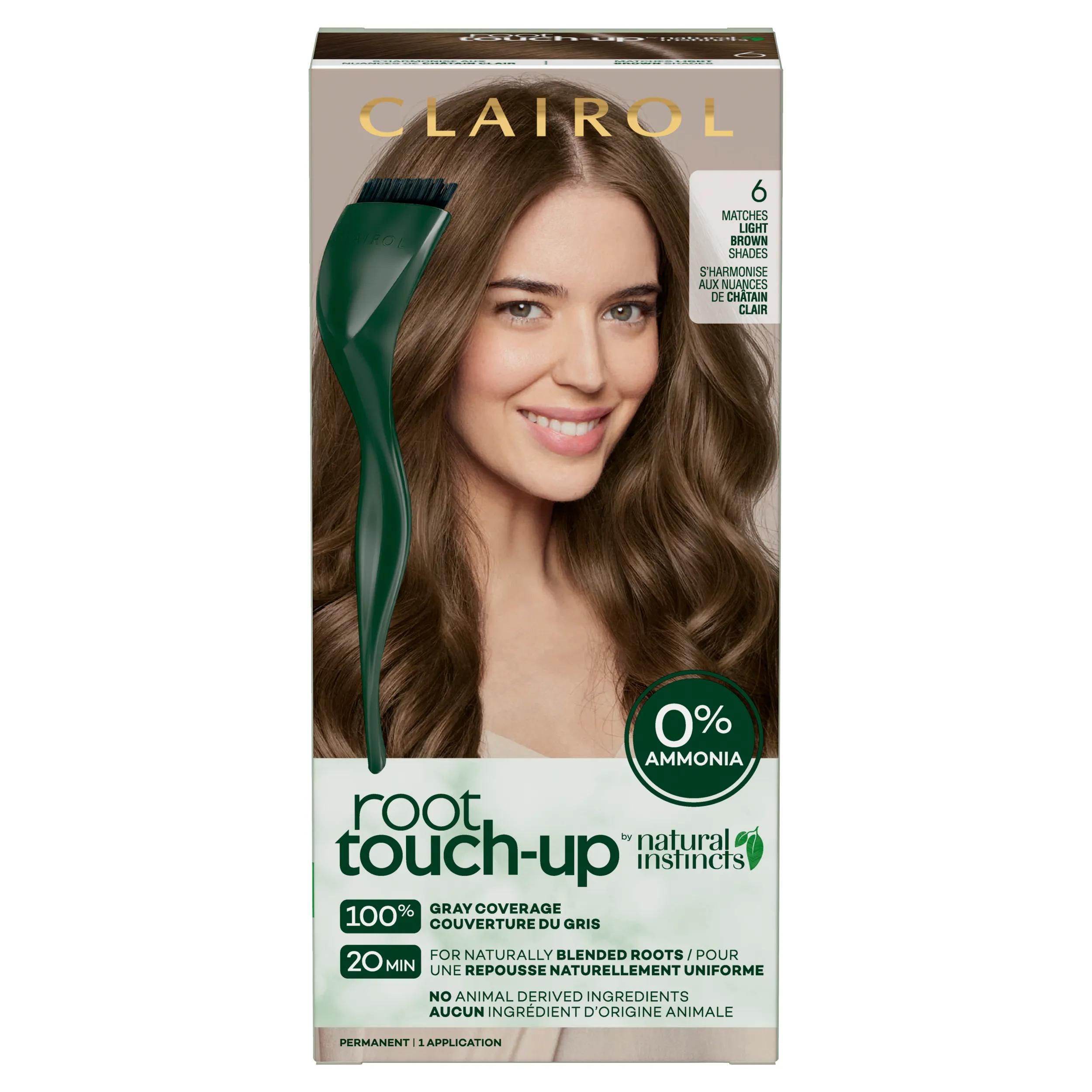 BRUNT RIALIST セット TANカラー 新品未使用！ Clairol Root Touch-Up by Natural Instincts, 6 Light Brown, 1 kit