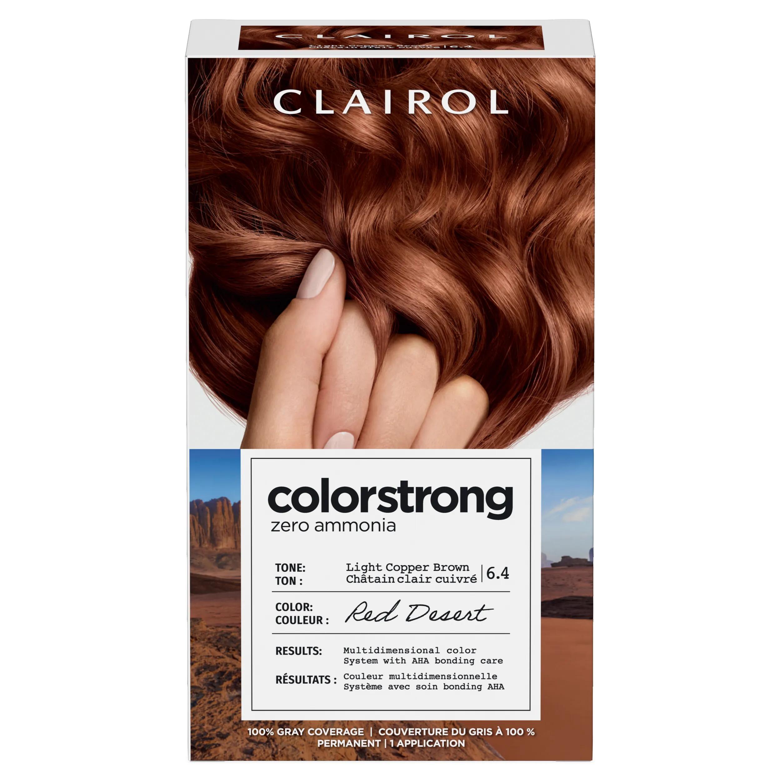 ColorStrong Zero Ammonia Hair Dye, 6.4 Light Copper Brown | Clairol US