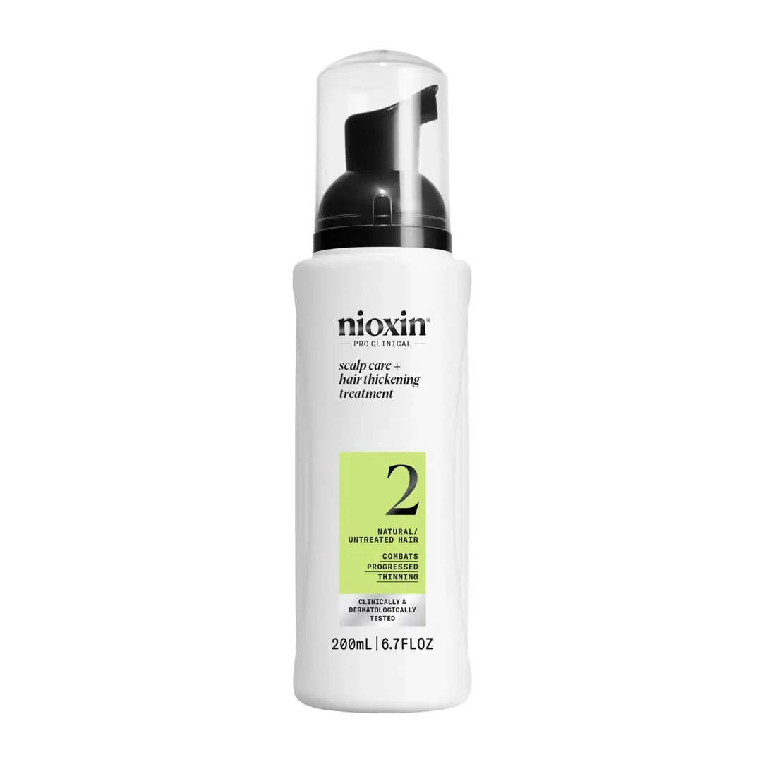 Nioxin System 2 Scalp and Hair Thickening Treatment against white background