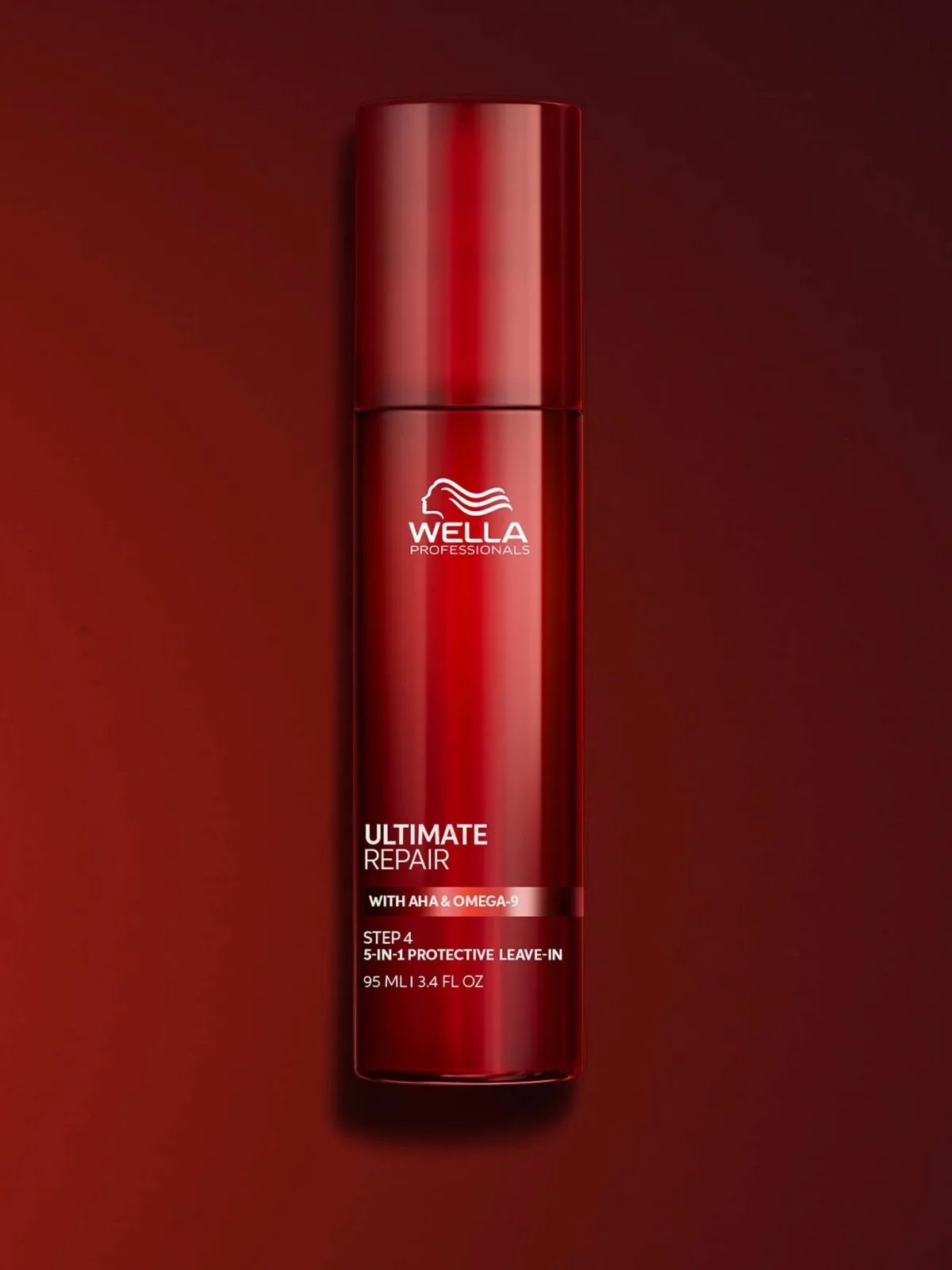 ULTIMATE REPAIR 5-in-1 Protective Leave-In on a red background.
