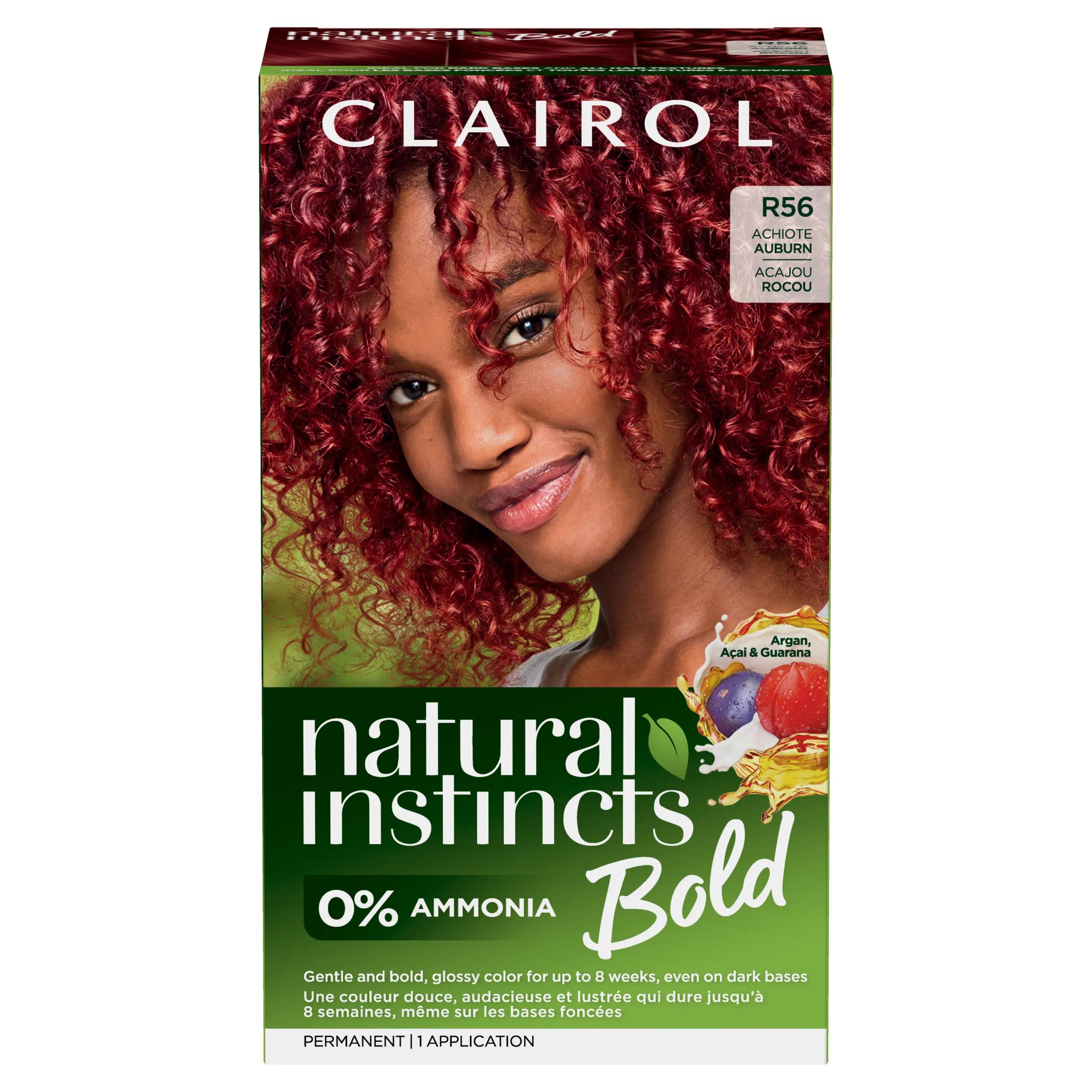 Natural Instincts Bold Hair Dye, R56 Achiote Auburn | Clairol US
