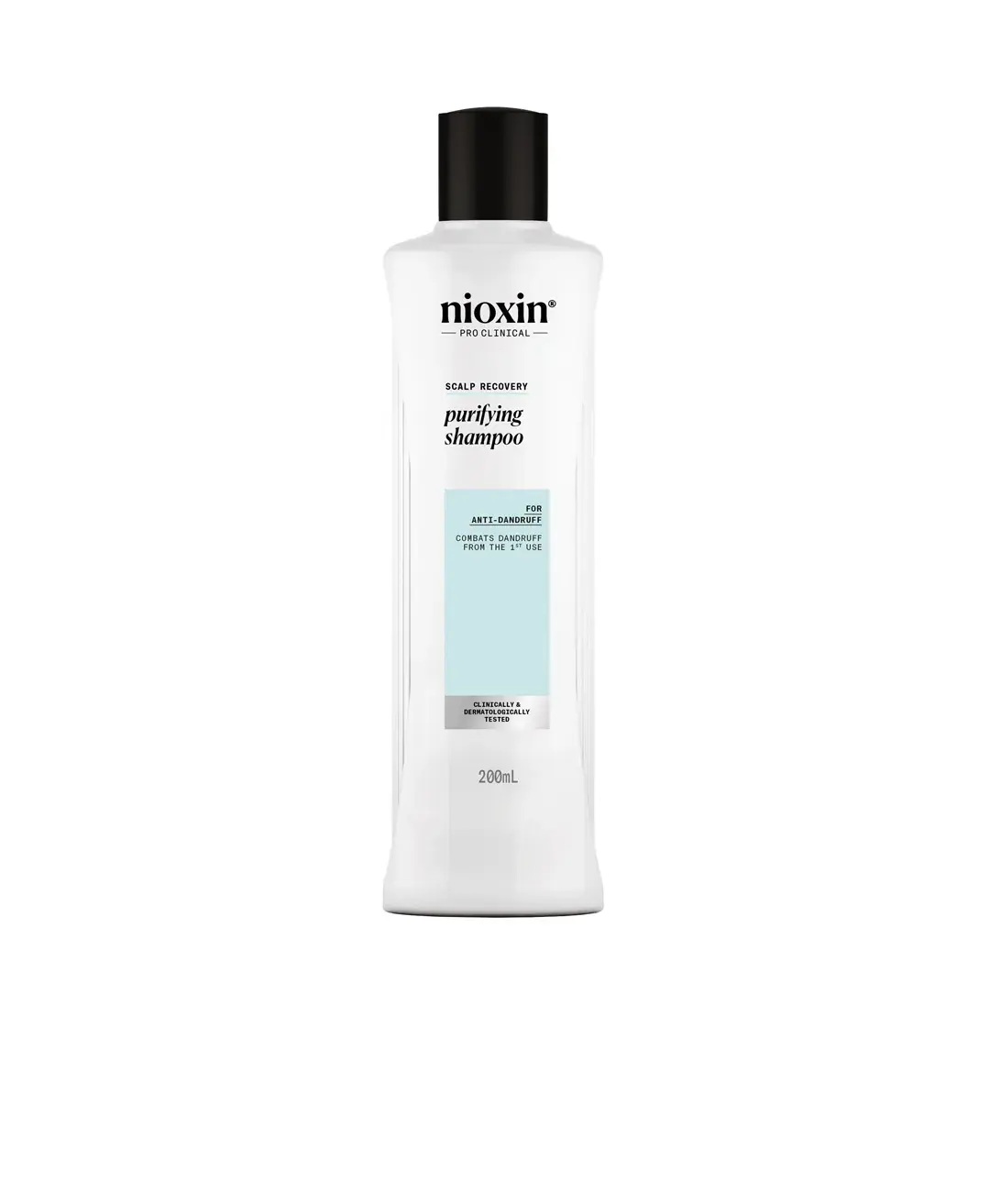 Nioxin Purifying Shampoo su sfondo bianco