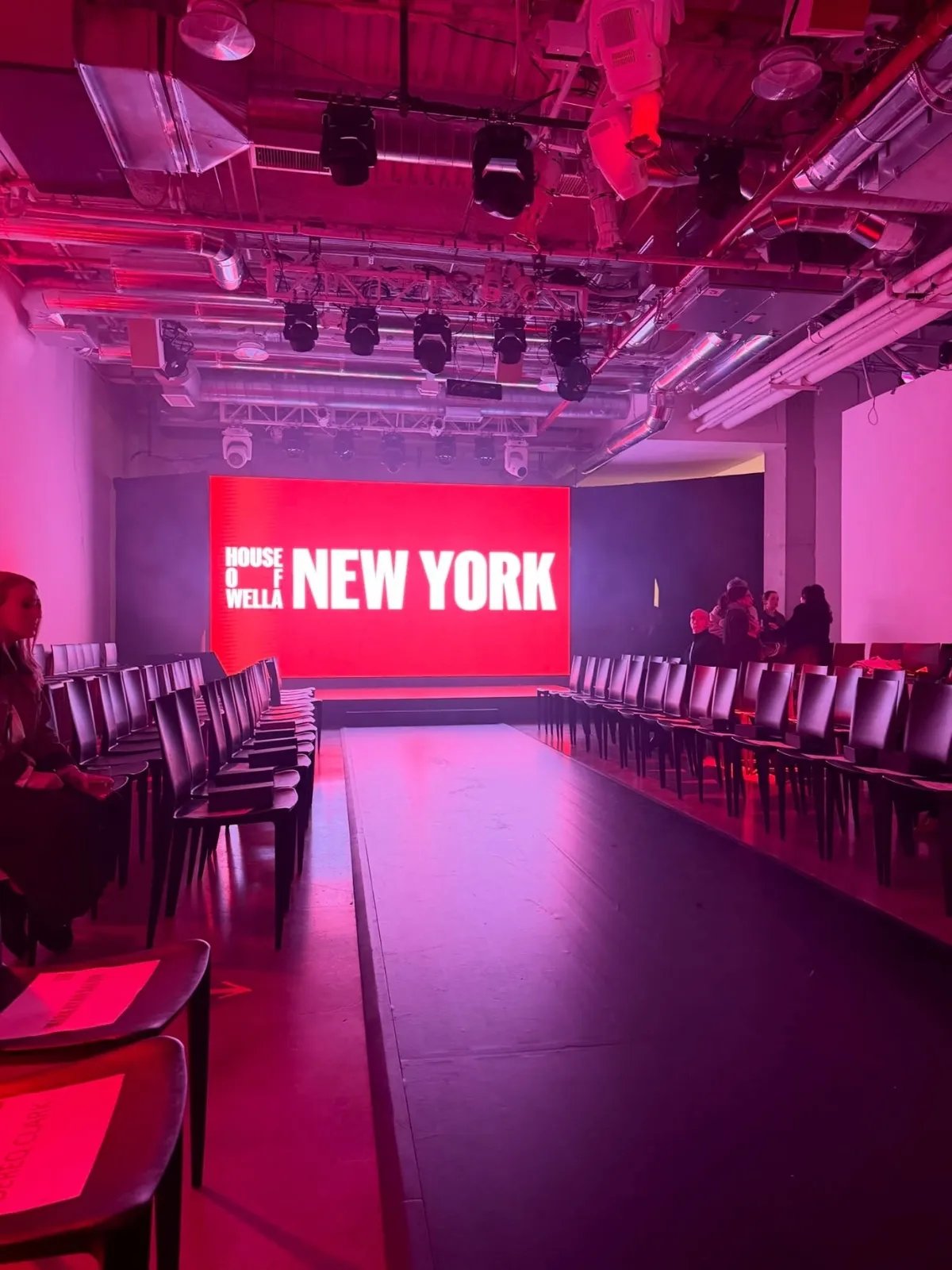 The House of Wella runway in New York.