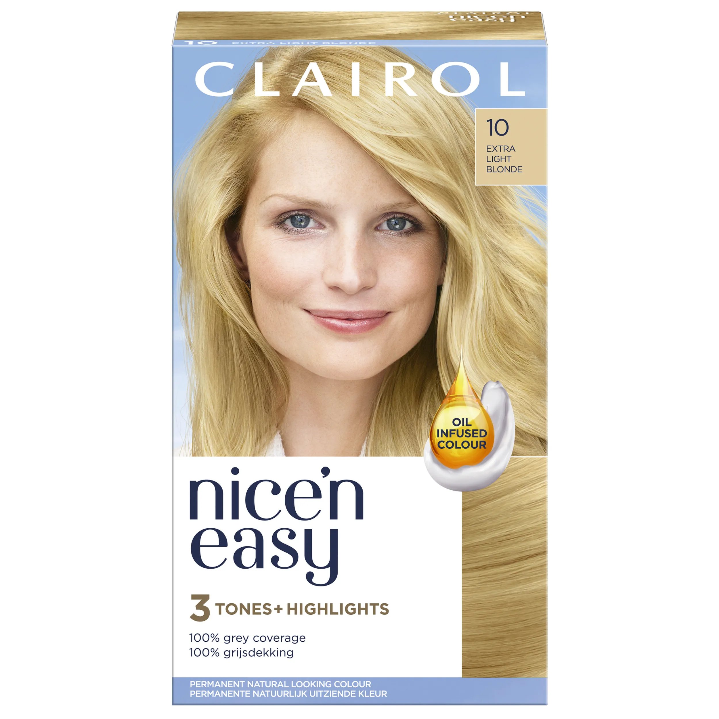 Clairol Nice'n Easy kestoväri, 10 Extra Light Blonde