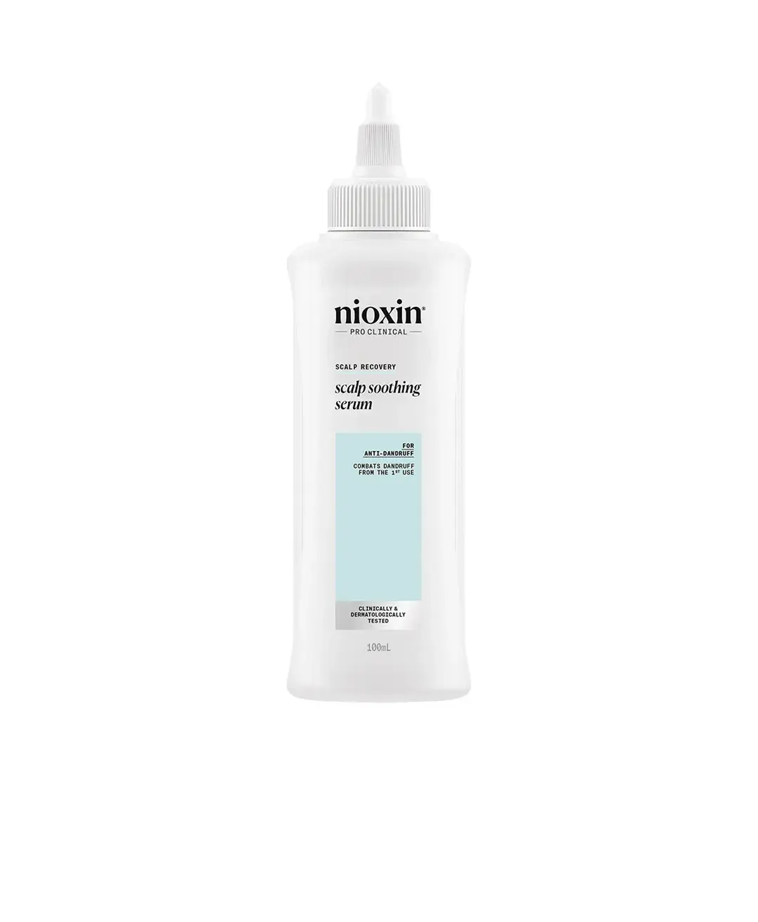 Nioxin Scalp Soothing Serum bottle against white background