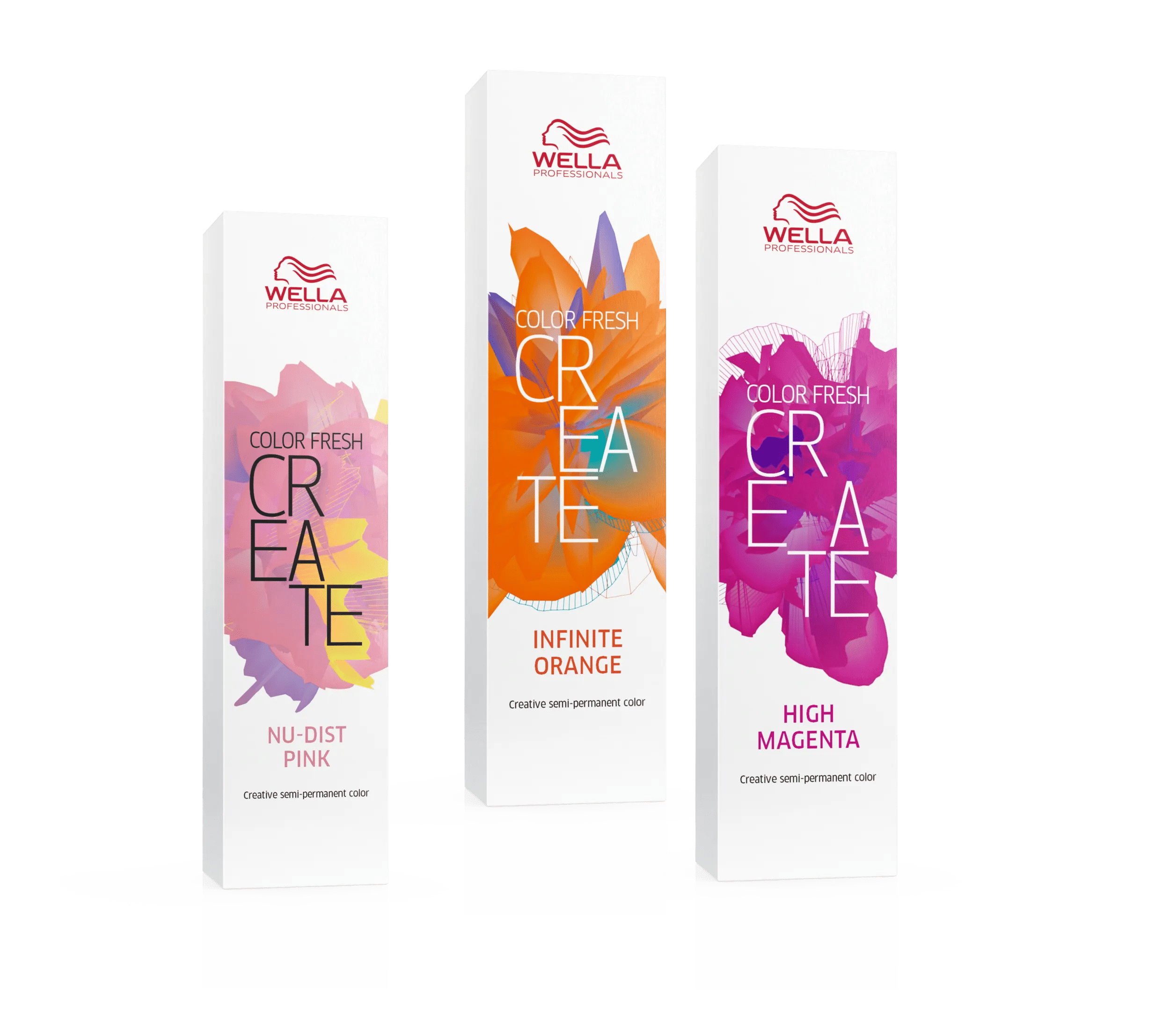 Color FRESH CREATE boxes side by side.