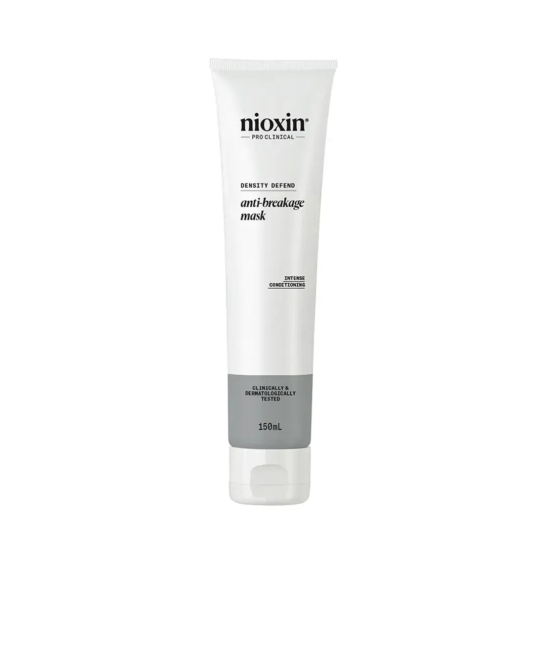 Nioxin Anti-Breakage Mask στο χέρι σε λευκό φόντο