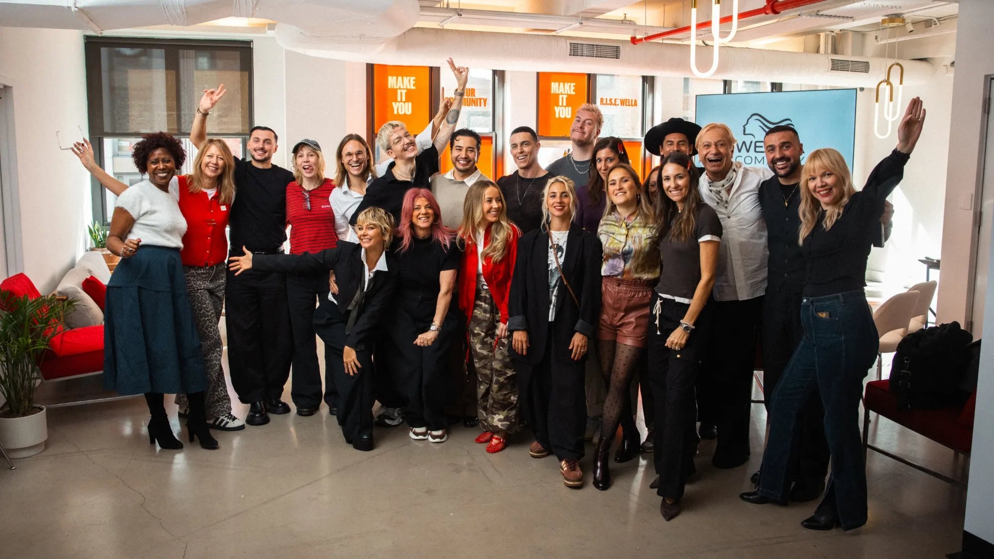 Members of the Wella Pro Artists Lab at the WPAL Experience in New York.