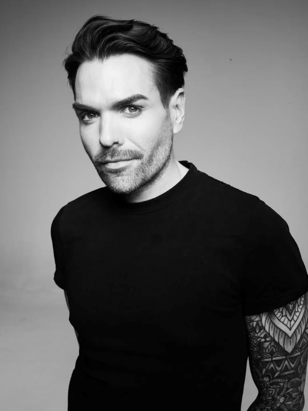 Portrait of Fergal Doyle in black and white