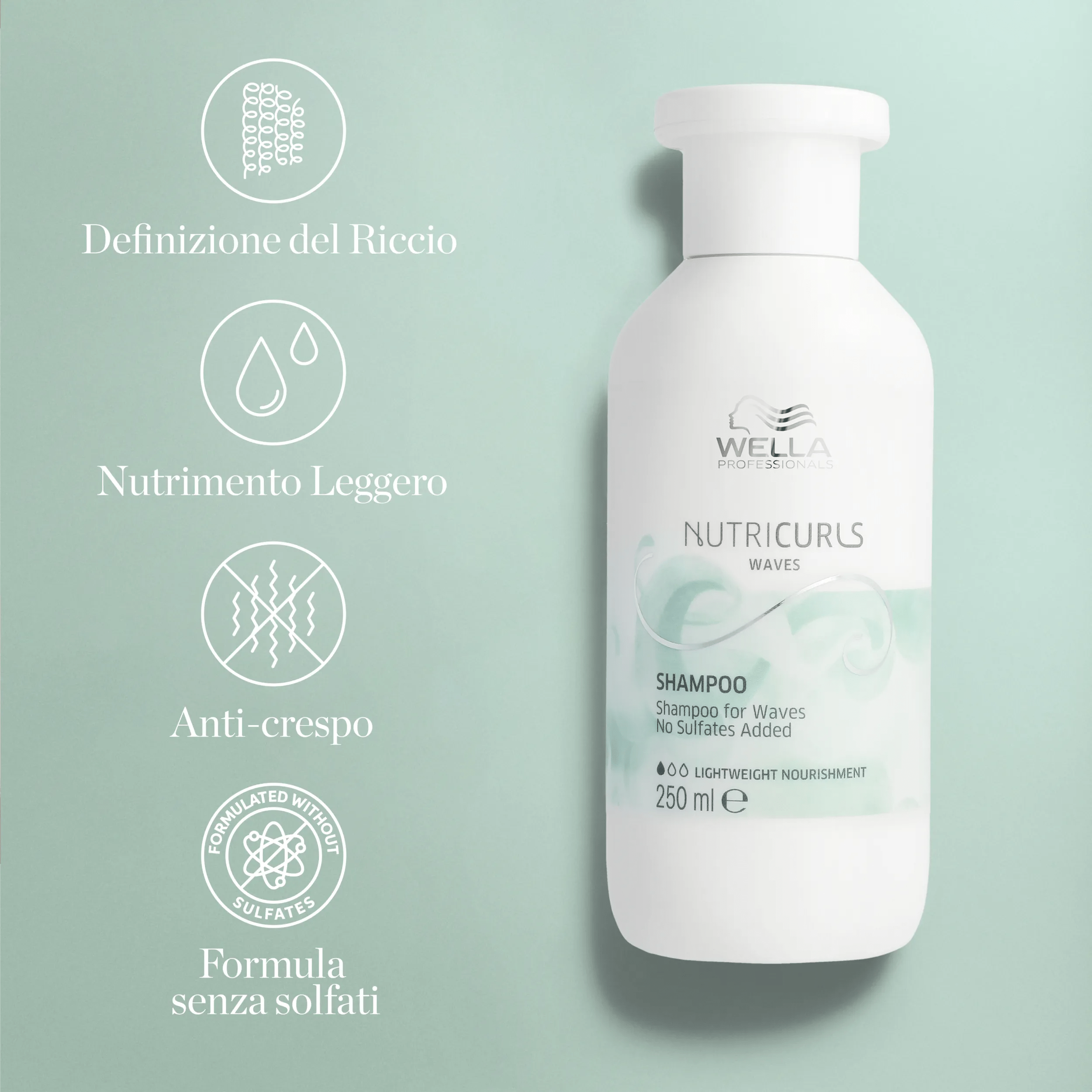 Wella NutriCurls Waves Shampoo per la definizione dei ricci.