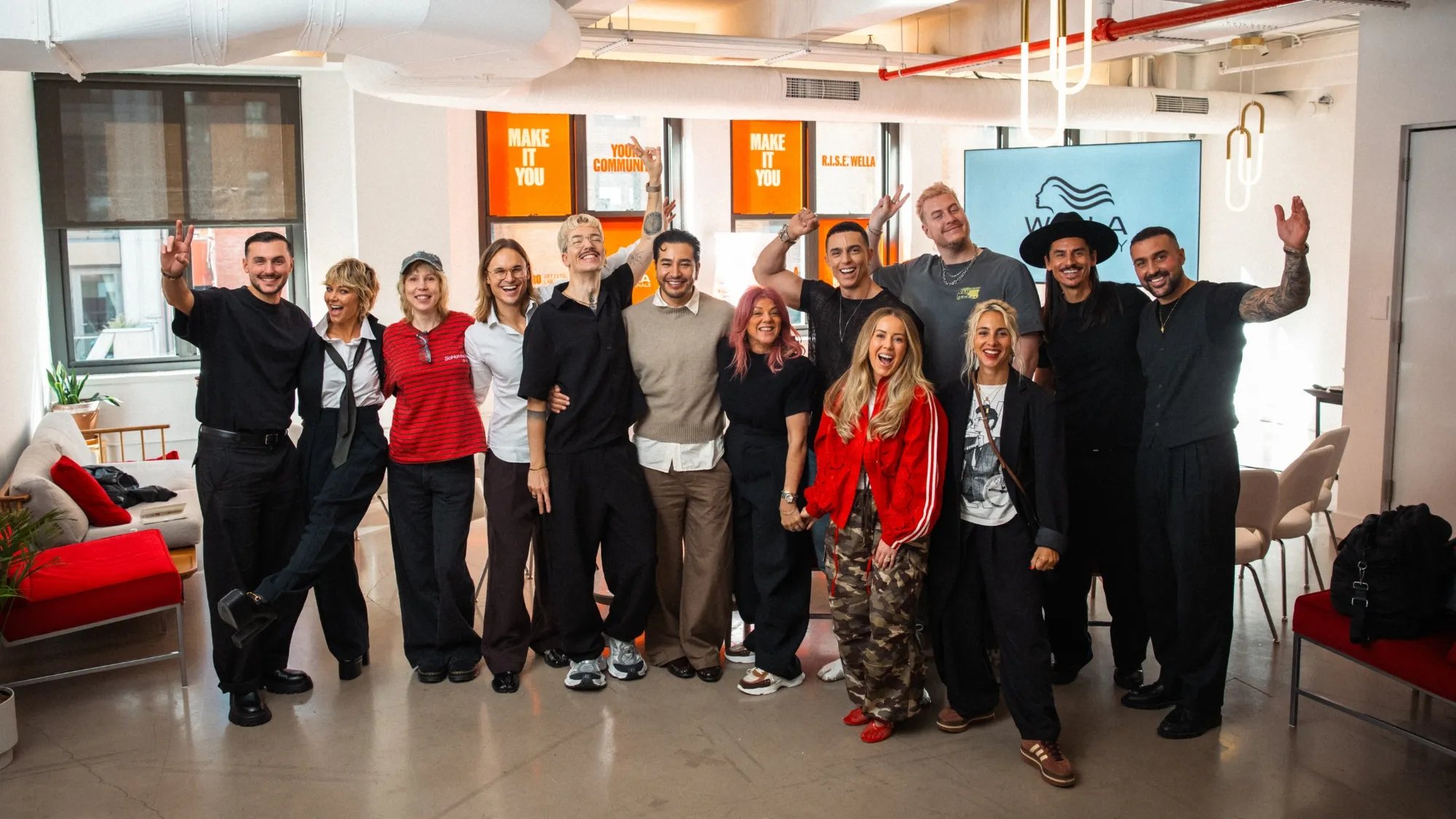 Members of the Wella Pro Artists Lab at the WPAL Experience in New York.