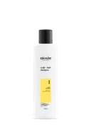 Nioxin System 1 Scalp + Hair Shampoo bottle against white background