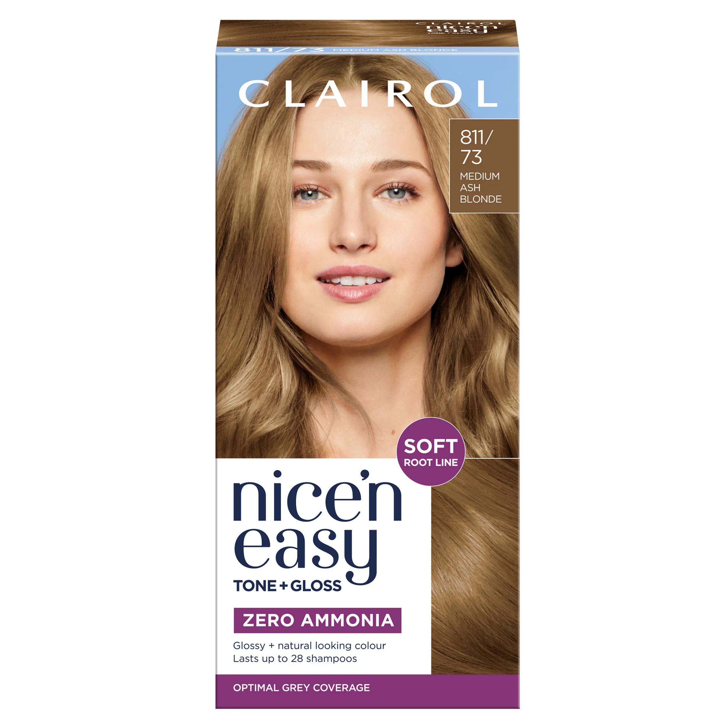 Clairol Nice'N Easy Tone + Gloss Demi-Permanent Hair Dye, 811/73