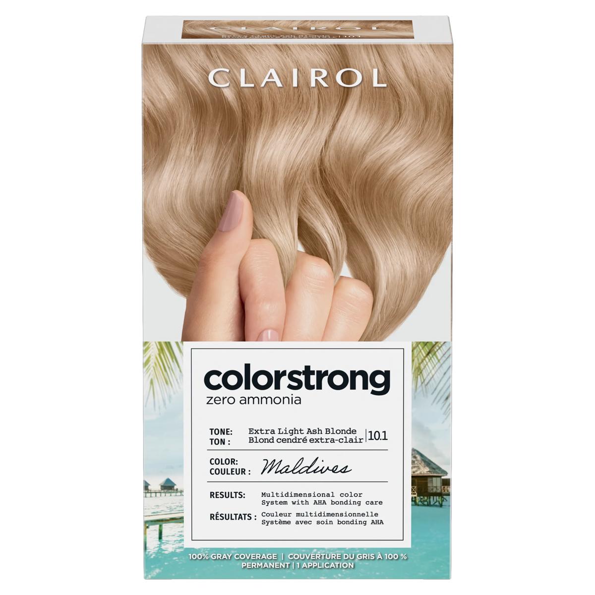 Clairol ColorStrong Permanent Zero Ammonia Hair Dye, 10.1 Extra Light ...