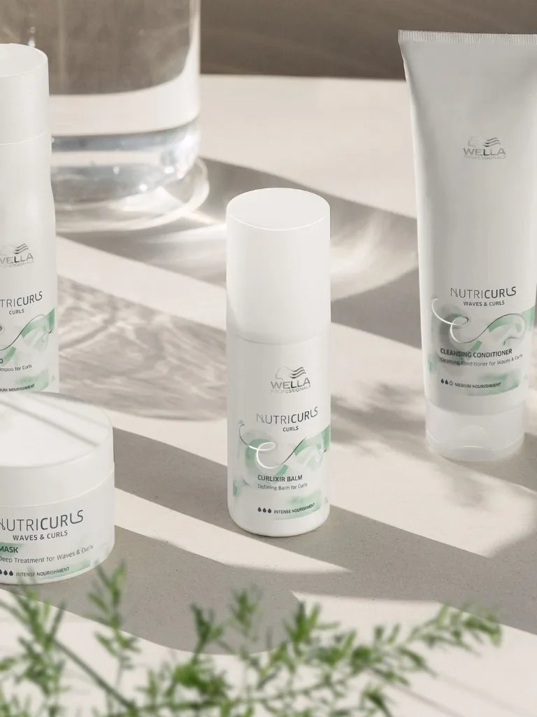 NutriCurls collection including the Curlixir Balm.