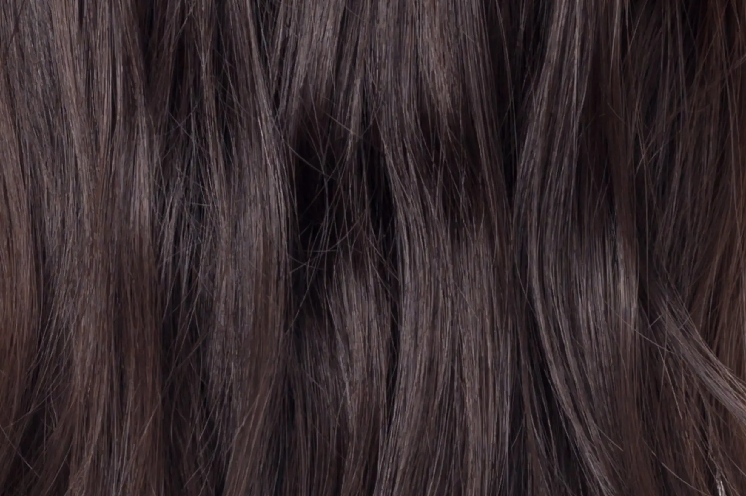 dark wavy hair close up