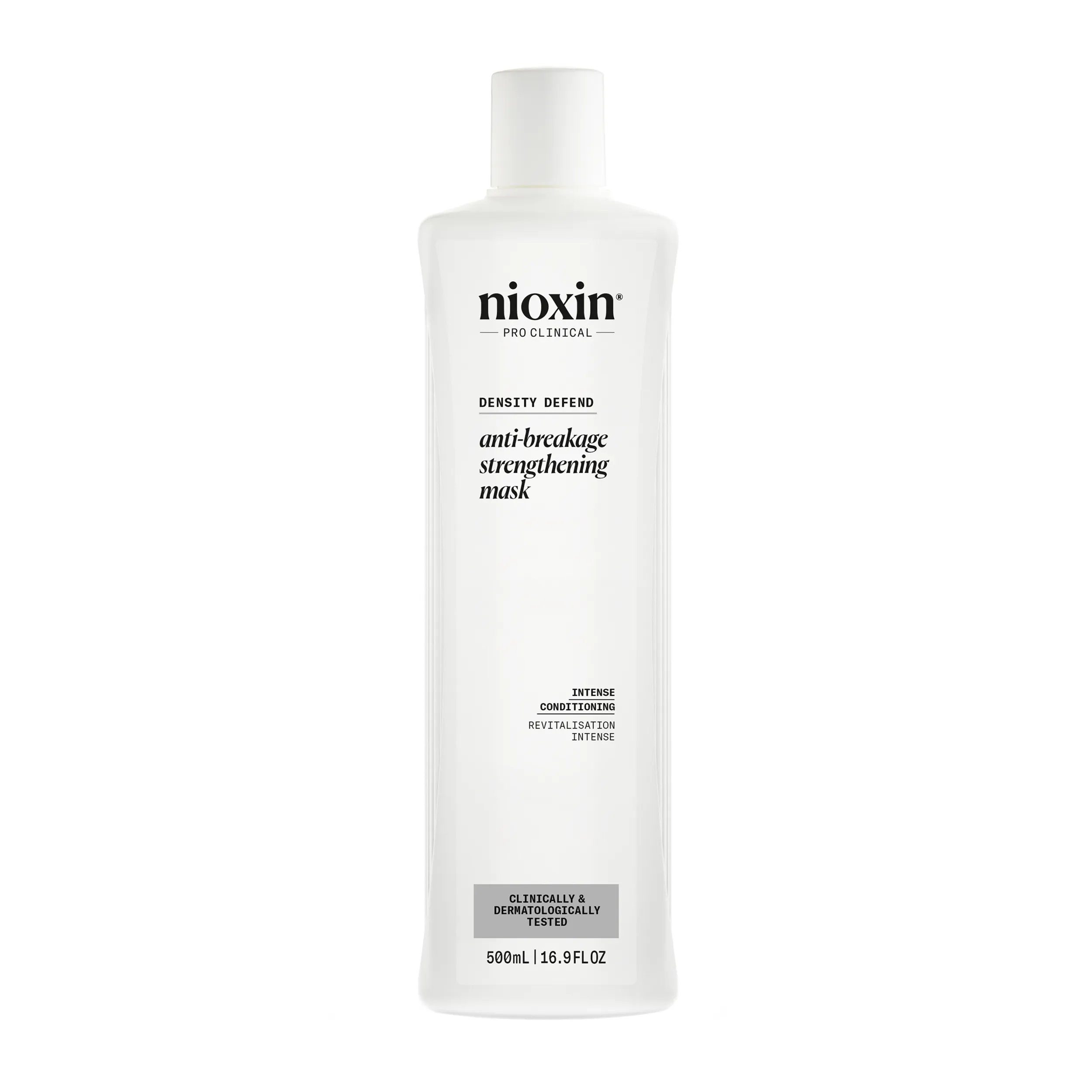 Nioxin anti breakage strengthening mask against white background