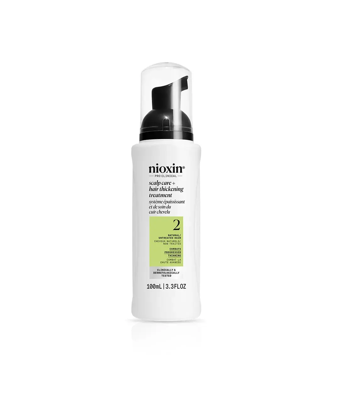 Nioxin System 2 Scalp and Hair Thickening Treatment against white background